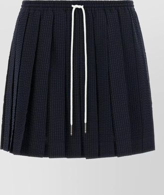 Thom Browne striped skirt pleated design textured fabric