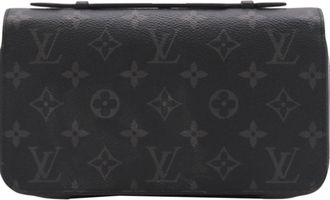 Louis Vuitton Black Gray Coated Canvas Coin Purse/Coin Case (Pre-Owned)