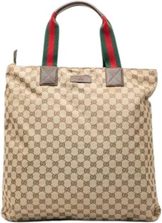 Gucci Pre-owned Tote Bags, female, Brown, Size: ONE SIZE Pre-owned Tote Bag