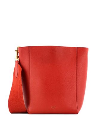 Celine Sangle Seau Bag Calfskin Small shoulder bag - Rosso