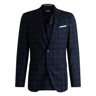 HUGO BOSS Heren, Jassen, Blauw, Maat: M