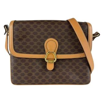 Celine Pre-owned Cross Body Bags, female, Brown, Size: ONE SIZE Pre-owned Vintage Shoulder Bag