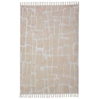Flair Rugs Alfombra moderna beige 133x190cm