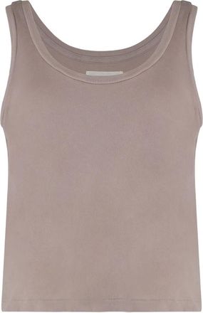 The Great. Cotton Tank Top - Dames - Tops zonder mouwen - Roze - XS - Katoen - Tops