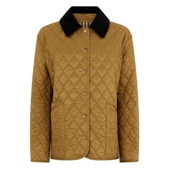 Burberry Winter Jackets, female, Brown, Size: L Dranefeld quilted jacket