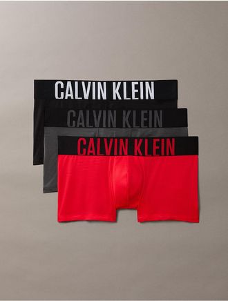 Calvin Klein Mens Intense Power Air 3-Pack Low Rise Trunk - Multi - XL