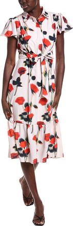 Shelli Segal Laundry By Shelli Segal Flutter Sleeve Button Down Shirtdress