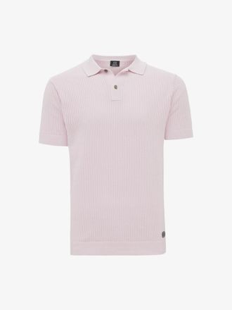 Genti Structuur Polo | Roze
