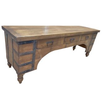 Wanderlust Deco Mueble bajo de madera artesanal 165-175x45x57h cm