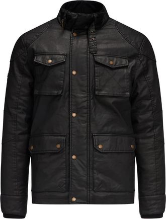 Raging Bull Mens Wax Effect Jacket (XXL) (Black)