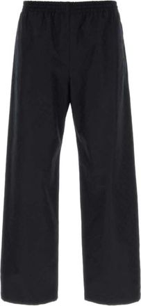 Gucci GG Katoenen Canvas Broek - Heren - Wijde Broeken - Blauw - M - Katoen - Broeken