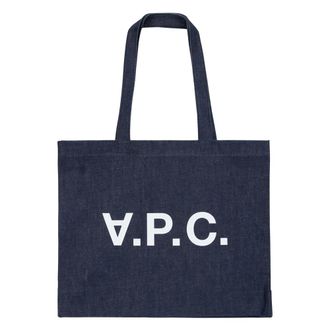A.P.C. A.p.c., Dames, Tassen, Blauw, Maat: ONE Size Katoen
