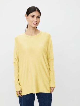 Masai Mafanasi Round Neck Oversized Top in Lemonade at Nordstrom, Size Xx-Large