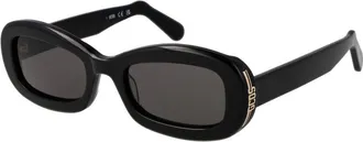 GCDS Black Plastic Sunglasses