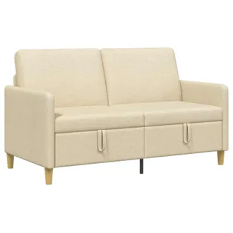 vidaXL Divano Con Storage Crema 152 X 78 X 87 Cm Poliestere Vidaxl