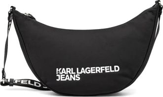 Karl Lagerfeld Borsa a tracolla con stampa - Nero