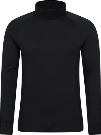 Mountain Warehouse Summit Merino Wool Funnel Neck Thermal Top in Black at Nordstrom, Size Xxx-Large