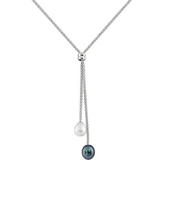 Splendid Pearls Silver 7-8Mm Freshwater Pearl Necklace