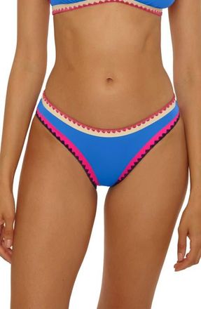 Lucky Brand Avila Hipster Bikini Bottoms in Peacock at Nordstrom, Size Large
