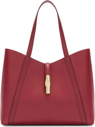 Furla Goccia Shopping Tote - Dames - Shoppers - Rood - ONE Size - Leer - Tassen