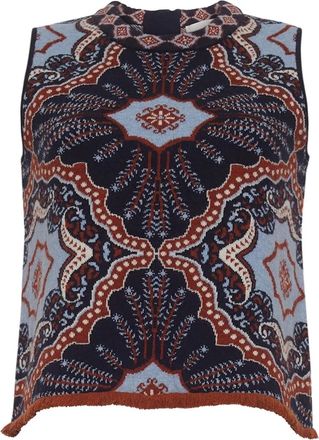 Cara Cara Julissa paisley-pattern sleeveless top - Blue