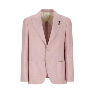 Lardini Blazers, male, Pink, Size: 2XL Giacca Iconic Drop 7 REG