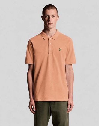 Lyle & Scott Lyle And Scott Mens Cotton Polo Shirt - Orange - Size: 38