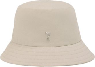 Ami Ami de Coeur bucket hat - unisex - Cotton - 58 - Neutrals
