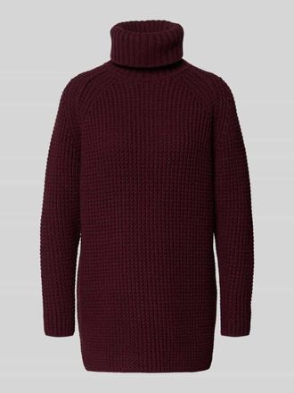 Marc O'Polo Denim Marc OPolo Denim Regular Fit Rollkragenpullover aus Baumwoll-Mix in Bordeaux, Gr&ouml;&szlig;e XS