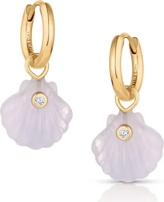 Thatch Coquille Earrings in Blue Lace at Nordstrom