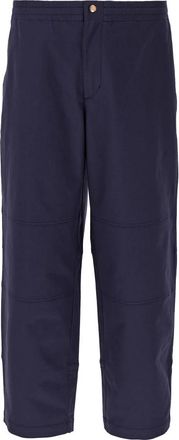 Moncler Gilga Farm by Donald Glover Cotton Gabardine Broeken - Heren - Wijde Broeken - Blauw - L - Katoen - Broeken