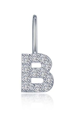 Lafonn Letter Charm Pendant in Silver B at Nordstrom