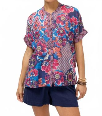Johnny Was Shiro Button Down Shirt In Acanthus