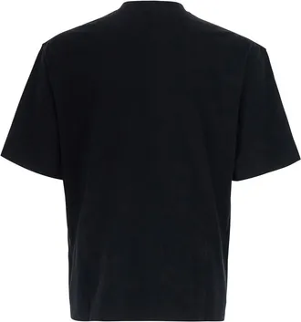 Stone Island Mens T-Shirt Heavyweight Crew Neck Black T-Shirts And Polos