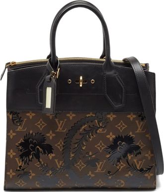 Louis Vuitton Borsa tote in tela con monogramma - Nero