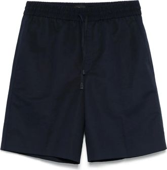 Brioni Shorts con effetto fiammato - Blu