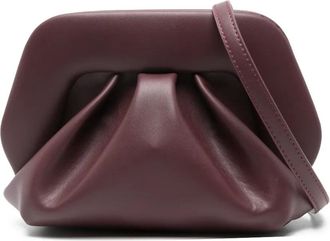 Themoirè Clutch Geo con design arricciato - Rosso