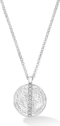 Dower & Hall White Sapphire 16mm Round Lumiere Locket