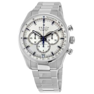 Zenith Pre-owned Zenith El Primero Chronograph Silver Dial Mens Watch 03.2040.400/04.M2040