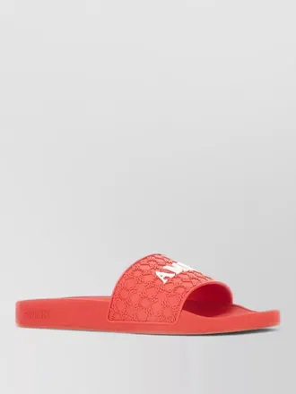 Amiri rubber slide sandals open toe design