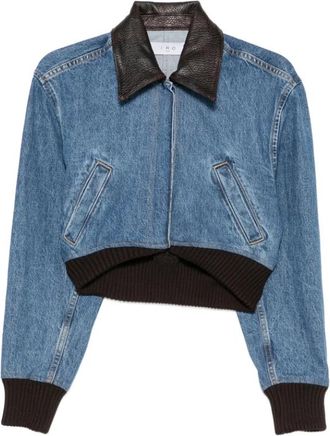 Iro Audace Jacket - Dames - Spijkerjassen - Blauw - S - Leer - Jassen
