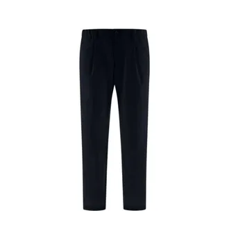 Herno Broeken, Heren, Zwart, M, Katoen, Relaxed-fit Chinos