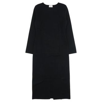 P.A.R.O.S.H. Knitted Dresses, female, Black, Size: M Knitted Midi Dress
