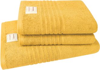 Dyckhoff Handtuch Set »Nature« Set 3 Stk. Frottier 3er Set: 2x Handtücher, je 50 x 100 cm & 1x Badetuch 70 x 140 cm