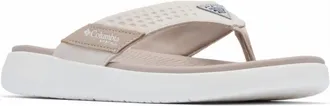 Columbia Womens Boatside Flip Lea Sandal In Natural