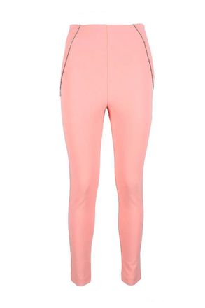 Aniye By Cropped Trousers with Tapered Silhouette and Piping Details