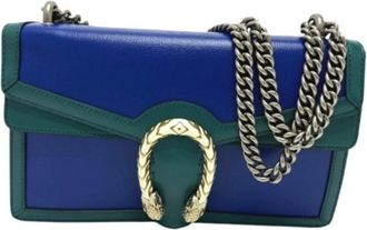 Gucci Pre-owned Cross Body Bags, female, Blue, Size: ONE SIZE Pre-owned Vintage Crossbody Bag