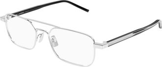 Saint Laurent Optical Frame - Heren - Brillen - Grijs - 52 MM - Accessoires