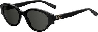 Moschino Sunglasses Cat Eye Full Rim, Black Frame And Grey Lens Mol014/g/s0807Ir