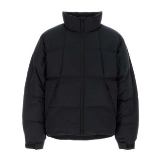 Goldwin Dope Dyed Ripple Nylon Down Jacket - Heren - Gewatteerde jassen - Blauw - L - Nylon - Jassen